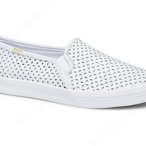 kate spade white slip on sneakers